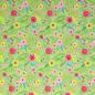 Preview: Bauwoll Druck Blüten und Blätter auf Grün von Happy Easter by Swafing 